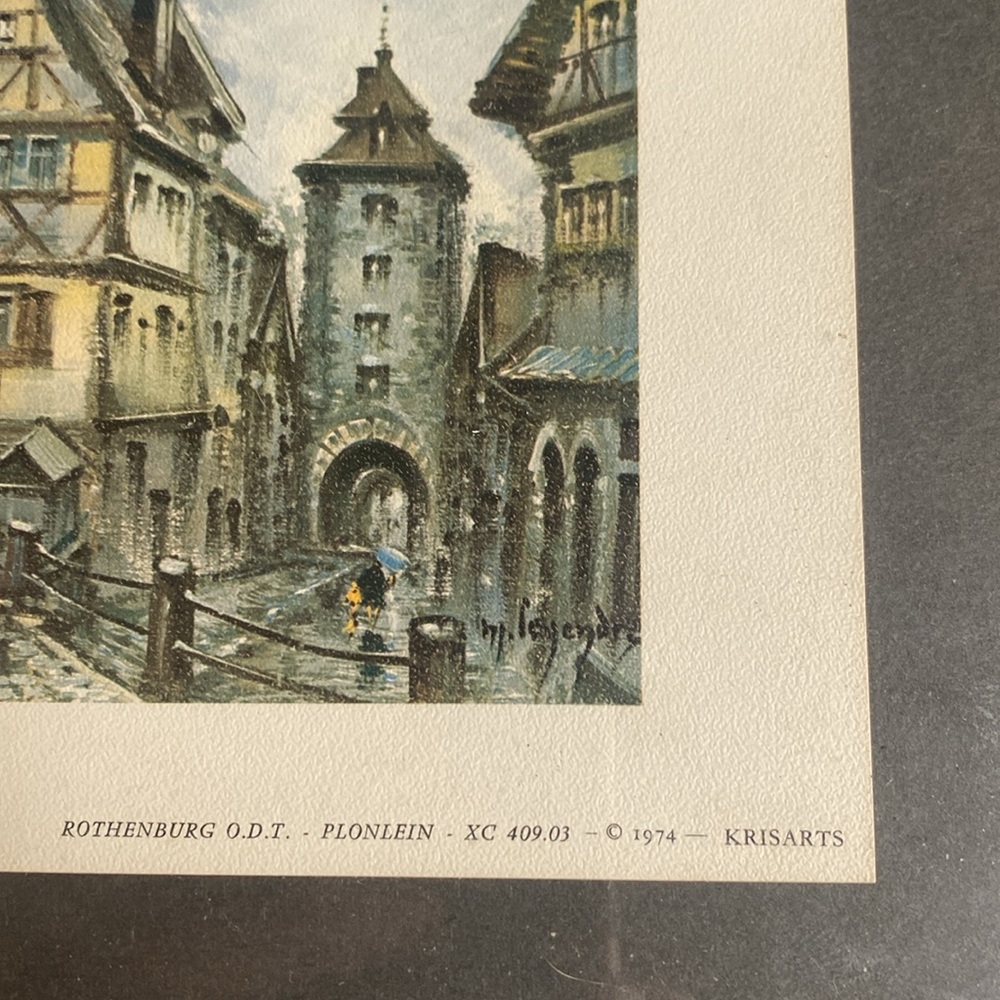 Rothenburg Street Scene Framed Art - Picture 2 of 3